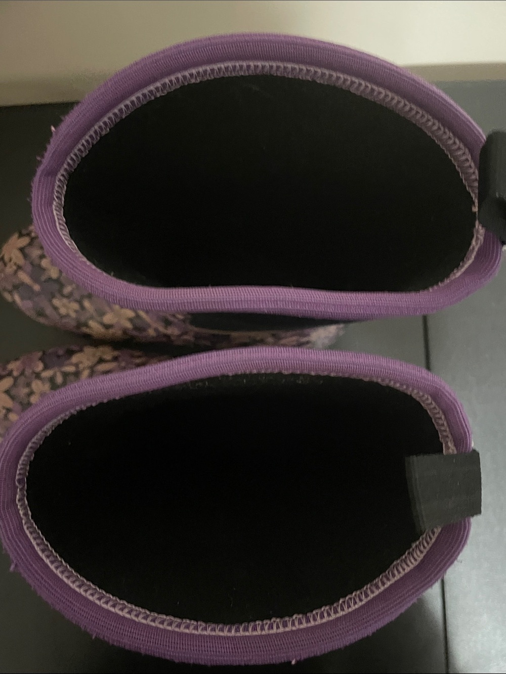 MUCK Boot Company Purple Floral Mid-Calf Rain Boots Size 7 - Picture 7 of 8